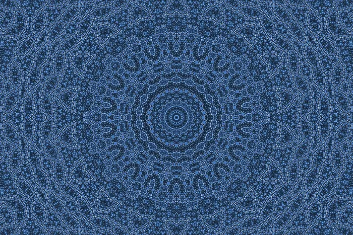 Gerahmter Druck : Hintergrund in Blau mit abstraktem radialen Muster. Gerahmter Druck : Hintergrund in Blau mit abstraktem radialen Muster.