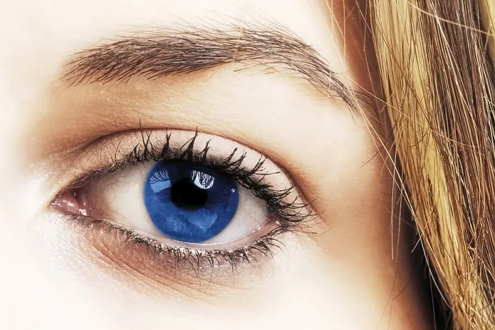 Gerahmter Druck : Blauer Augen Gerahmter Druck : Blauer Augen