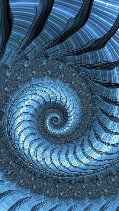 Gerahmter Druck : Himmelsblaue Spiralebene - abstrakte computer-generierte Abbildung. Gerahmter Druck : Himmelsblaue Spiralebene - abstrakte computer-generierte Abbildung.