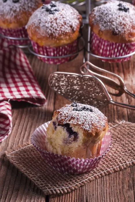 Gerahmter Druck : Blaubeer-Muffins Gerahmter Druck : Blaubeer-Muffins