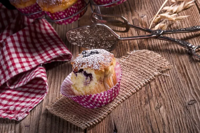 Gerahmter Druck : Blaubeermuffins Gerahmter Druck : Blaubeermuffins