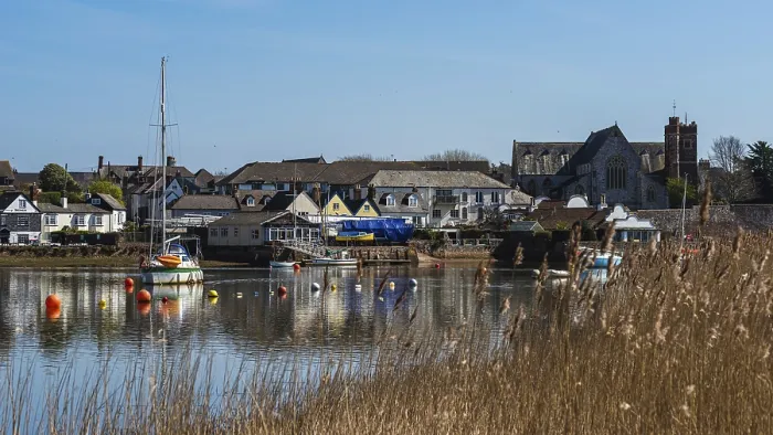 Gerahmter Druck : Boote auf der River Exe, Topsham, Exeter Gerahmter Druck : Boote auf der River Exe, Topsham, Exeter
