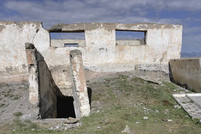 Gerahmter Druck : Ehemalige Grenzschutzgarnison an der chinesischen Grenze. Gerahmter Druck : Ehemalige Grenzschutzgarnison an der chinesischen Grenze.