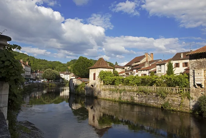 Gerahmter Druck : Brantôme an der Dronne Gerahmter Druck : Brantôme an der Dronne