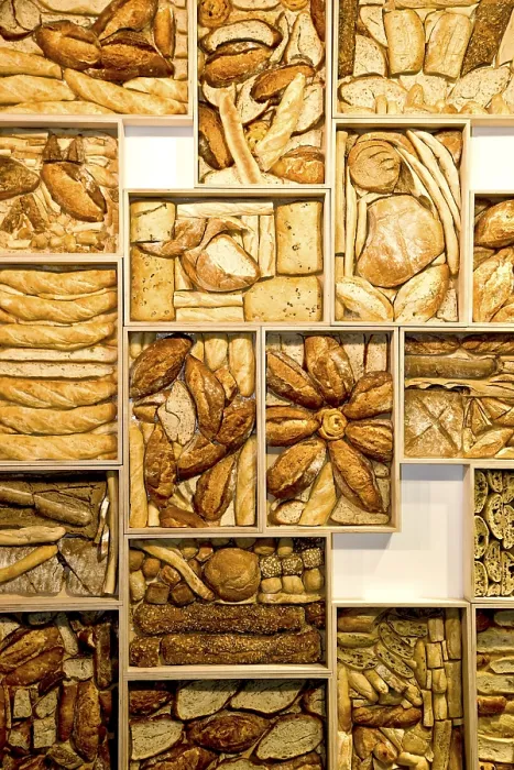 Gerahmter Druck : Brotkunst an der Wand. Gerahmter Druck : Brotkunst an der Wand.