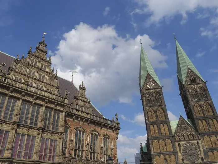 Gerahmter Druck : Bremen, Deutschland
