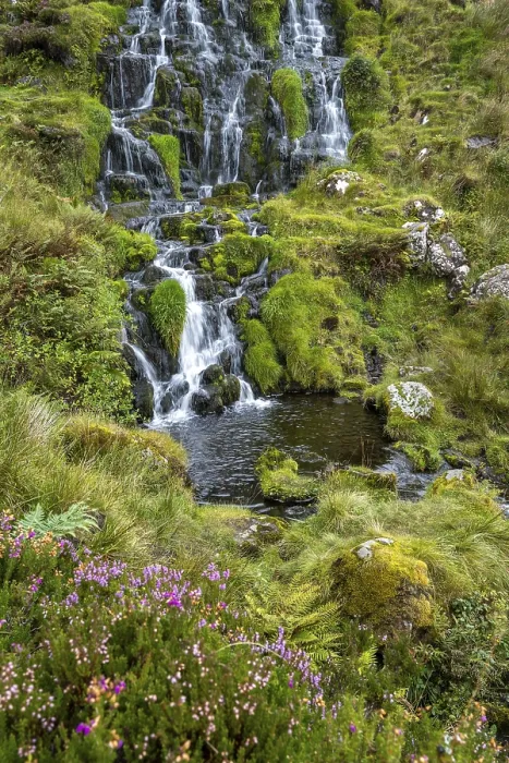 Gerahmter Druck : Brautjungfer-Wasserfall, Wasserfall Gerahmter Druck : Brautjungfer-Wasserfall, Wasserfall