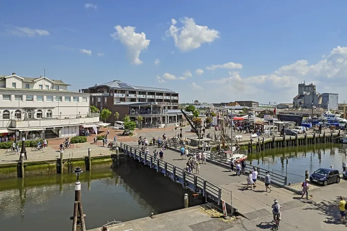Gerahmter Druck : Brücke über das Museums-Hafen. Gerahmter Druck : Brücke über das Museums-Hafen.