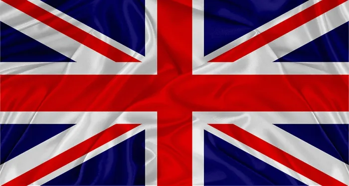 Gerahmter Druck : Britisches Flaggenmotiv mit Stofftextur Gerahmter Druck : Britisches Flaggenmotiv mit Stofftextur