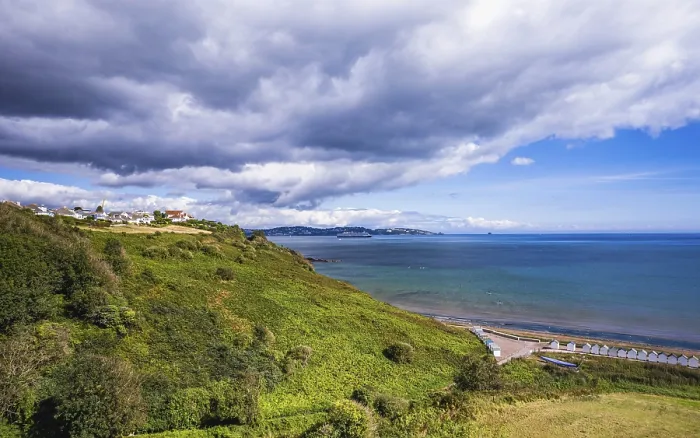 Gerahmter Druck : Strand von Broadsands, Paignton, Devon Gerahmter Druck : Strand von Broadsands, Paignton, Devon