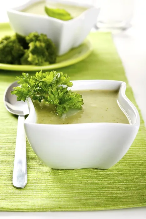 Gerahmter Druck : Brokkolisuppe Gerahmter Druck : Brokkolisuppe