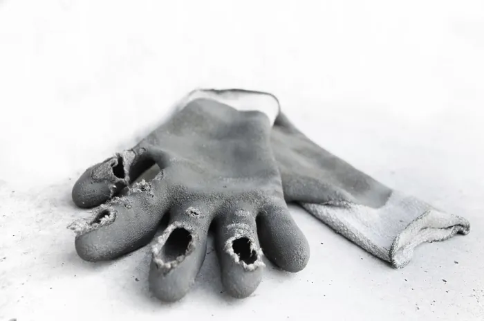 Gerahmter Druck : Gebrochene Handschuhe Gerahmter Druck : Gebrochene Handschuhe