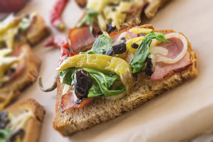 Gerahmter Druck : Bruschetta Gerahmter Druck : Bruschetta
