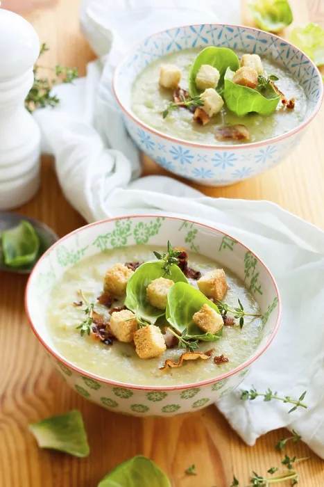 Gerahmter Druck : Kohlroulensuppe