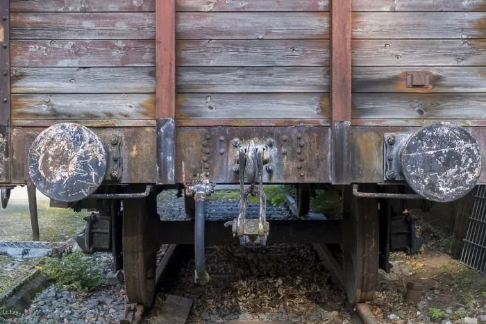 Gerahmter Druck : Pufferplatte, Eisenbahn, Güterwagen Gerahmter Druck : Pufferplatte, Eisenbahn, Güterwagen