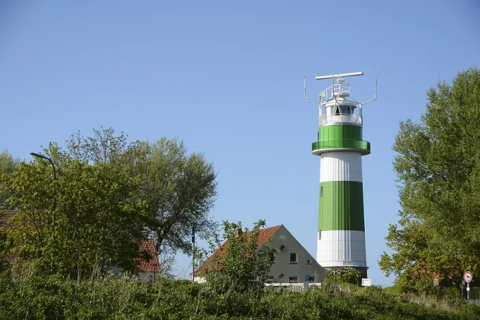 Gerahmter Druck : Leuchtturm Bülk, Gemeinde Strand
