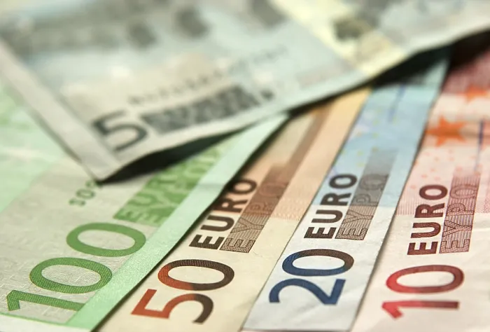 Gerahmter Druck : Bündel Geld Gerahmter Druck : Bündel Geld