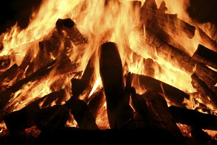 Gerahmter Druck : Lagerfeuer Gerahmter Druck : Lagerfeuer