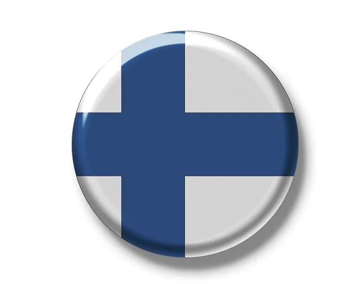 Gerahmter Druck : Flagge Finnlands Gerahmter Druck : Flagge Finnlands