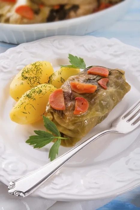 Gerahmter Druck : Kohlrouladen Gerahmter Druck : Kohlrouladen
