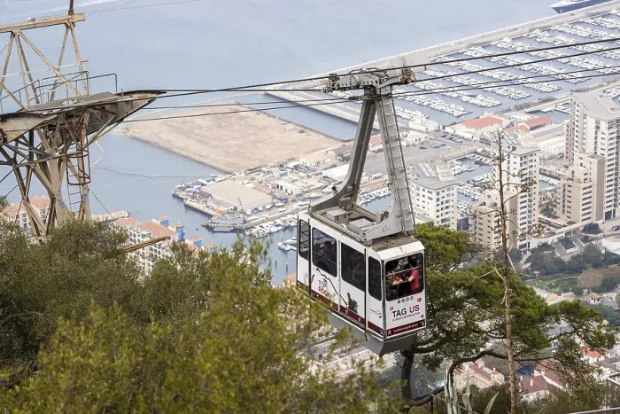 Gerahmter Druck : Seilbahn, Gibraltar Gerahmter Druck : Seilbahn, Gibraltar