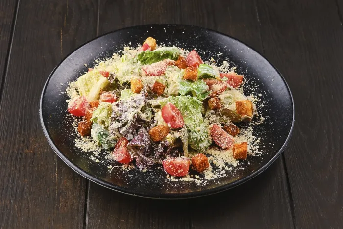 Gerahmter Druck : Salat Caesar mit frischen Gemüse. Gerahmter Druck : Salat Caesar mit frischen Gemüse.