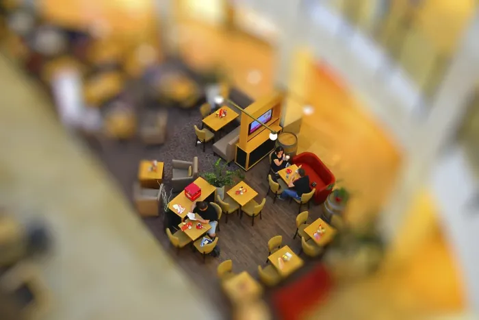 Gerahmter Druck : Cafeteria in Berlin Gerahmter Druck : Cafeteria in Berlin