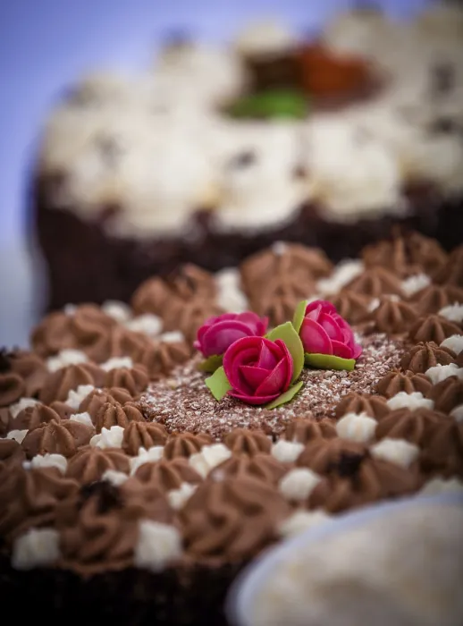 Gerahmter Druck : Kuchen mit Dekoration Gerahmter Druck : Kuchen mit Dekoration
