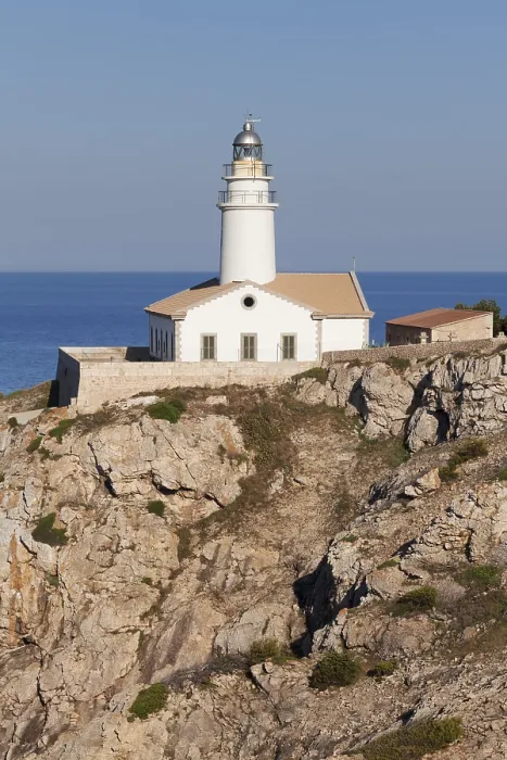 Gerahmter Druck : Leuchtturm Capdepera, Punta de Capdepera Gerahmter Druck : Leuchtturm Capdepera, Punta de Capdepera