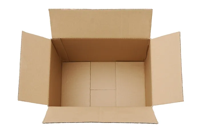 Gerahmter Druck : Leere Kartonbox Gerahmter Druck : Leere Kartonbox