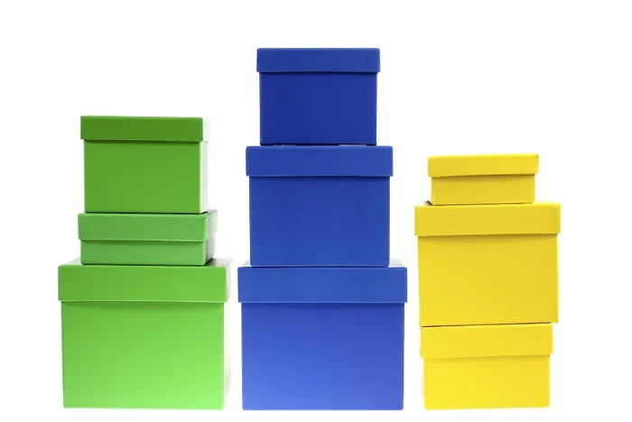 Gerahmter Druck : Papierkartons, Geschenkkartons Gerahmter Druck : Papierkartons, Geschenkkartons