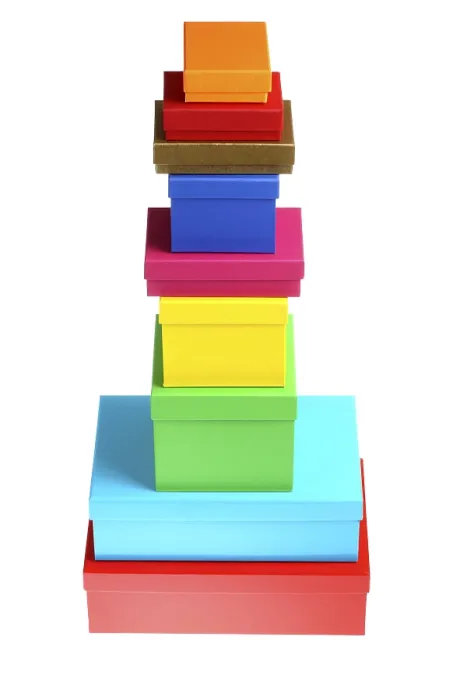 Gerahmter Druck : Kartonboxen, Geschenkboxen. Gerahmter Druck : Kartonboxen, Geschenkboxen.