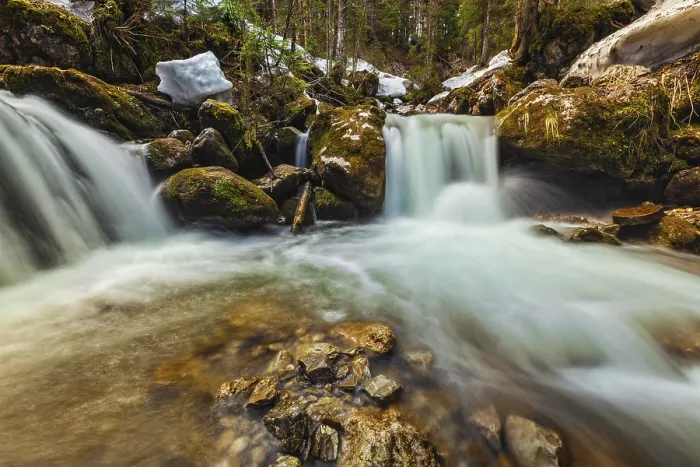 Gerahmter Druck : Kaskade des Sibli-Wasserfall Wasserfalls Gerahmter Druck : Kaskade des Sibli-Wasserfall Wasserfalls