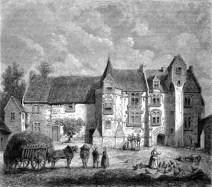 Gerahmter Druck : Schloss Argouges-sur-Aure Vaux, in der Nähe von Bayeux Gerahmter Druck : Schloss Argouges-sur-Aure Vaux, in der Nähe von Bayeux