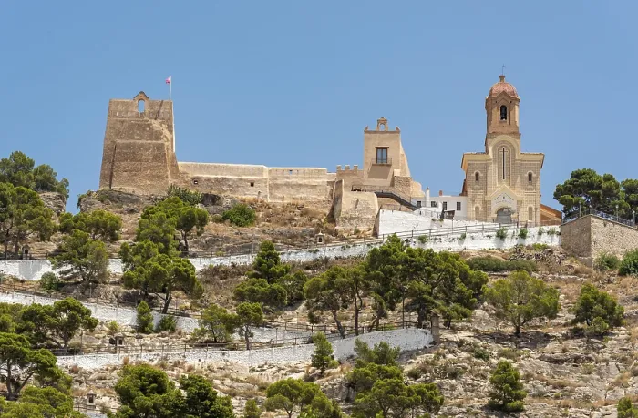 Gerahmter Druck : Schloss von Cullera, Spanien Gerahmter Druck : Schloss von Cullera, Spanien