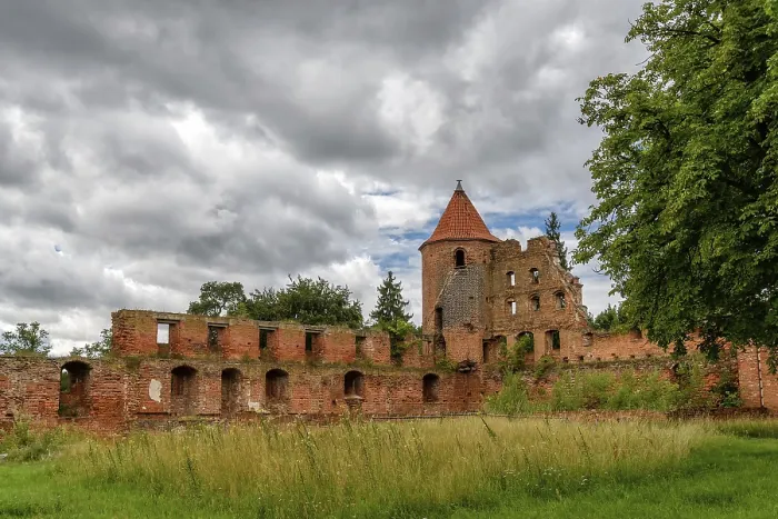 Gerahmter Druck : Schlossruine Gerahmter Druck : Schlossruine