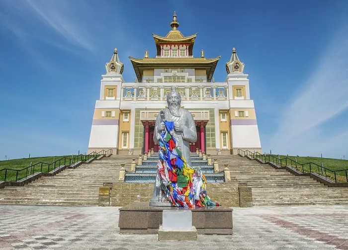 Gerahmter Druck : Das buddhistische Komplex. Gerahmter Druck : Das buddhistische Komplex.