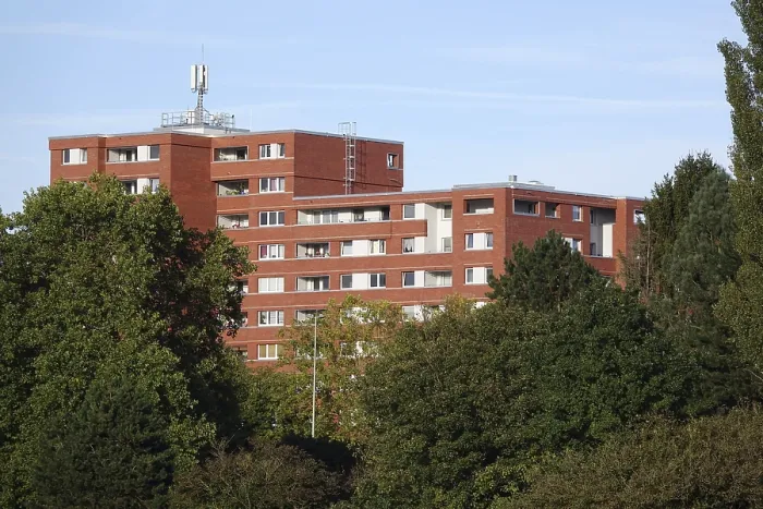 Gerahmter Druck : Wohnblock Gerahmter Druck : Wohnblock