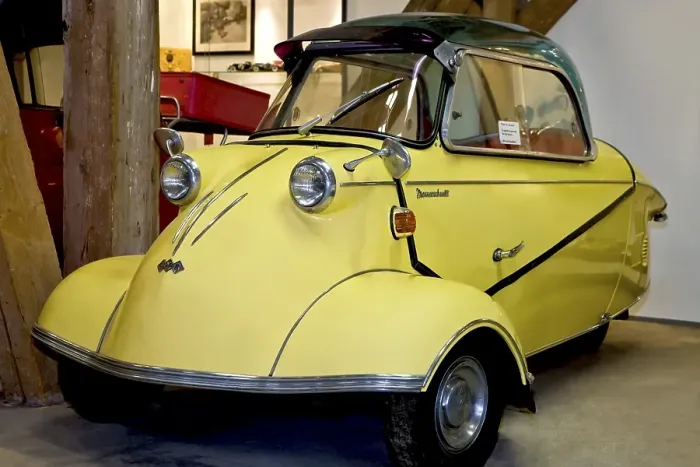 Gerahmter Druck : Messerschmidt-Mikroauto Gerahmter Druck : Messerschmidt-Mikroauto