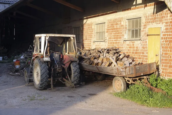 Gerahmter Druck : Altes Traktor Gerahmter Druck : Altes Traktor