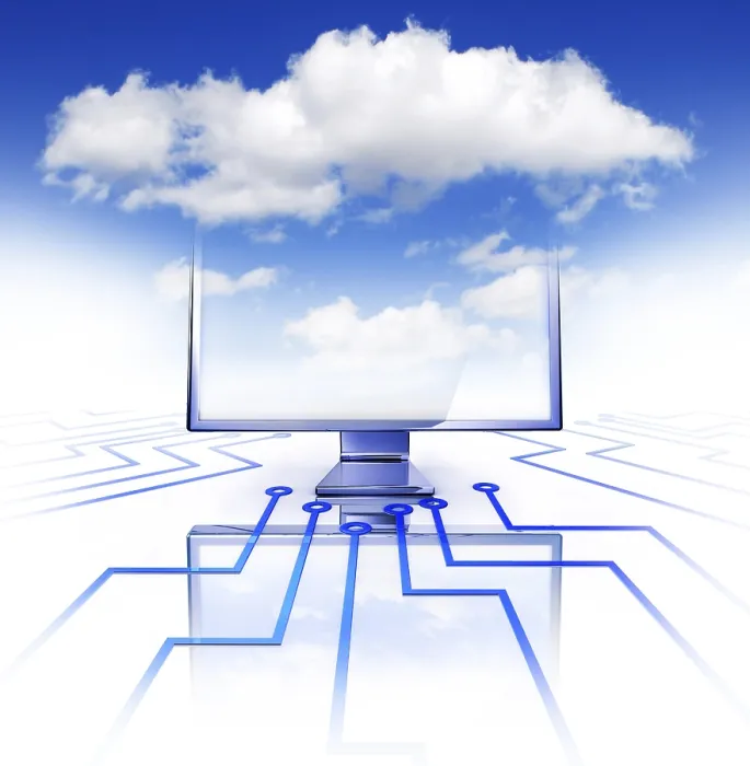 Gerahmter Druck : Hochauflösende 3D-Bildbearbeitung eines Cloud-Computing-Konzepts. Gerahmter Druck : Hochauflösende 3D-Bildbearbeitung eines Cloud-Computing-Konzepts.