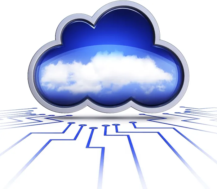 Gerahmter Druck : Darstellung eines Cloud-Computing-Konzepts. Gerahmter Druck : Darstellung eines Cloud-Computing-Konzepts.