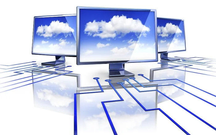 Gerahmter Druck : Darstellung eines Cloud-Computing-Konzepts. Gerahmter Druck : Darstellung eines Cloud-Computing-Konzepts.