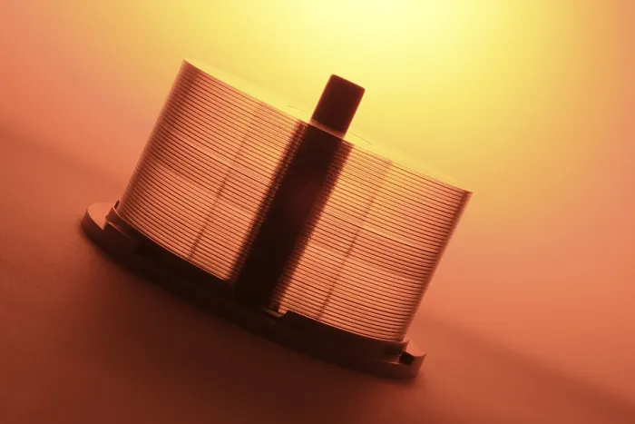 Gerahmter Druck : CDs auf Spirale Gerahmter Druck : CDs auf Spirale