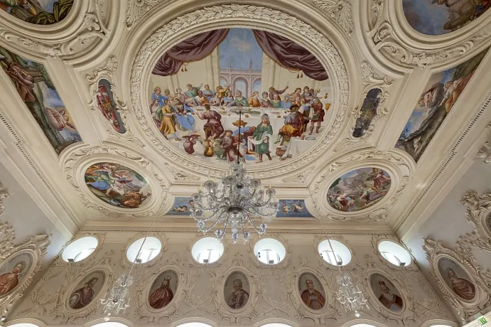 Gerahmter Druck : Dach Kaisersaal, Corvey Kloster Gerahmter Druck : Dach Kaisersaal, Corvey Kloster