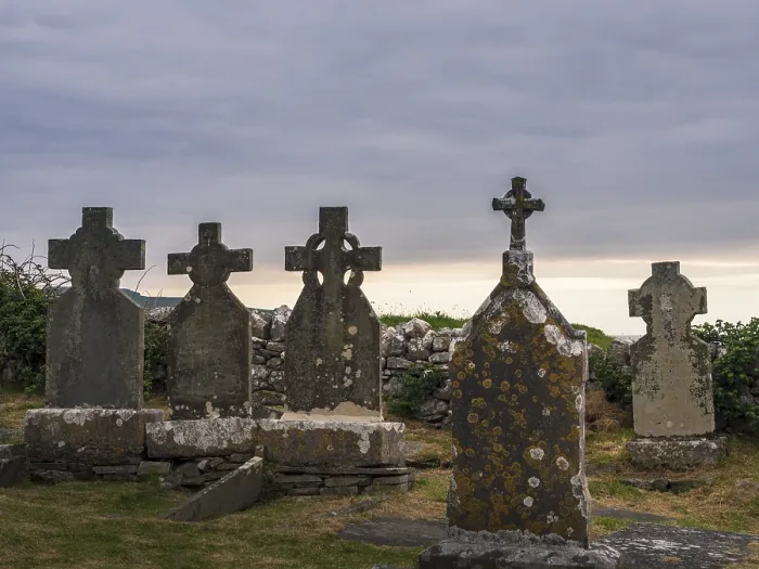 Gerahmter Druck : Celtischer Friedhof in Irland. Gerahmter Druck : Celtischer Friedhof in Irland.