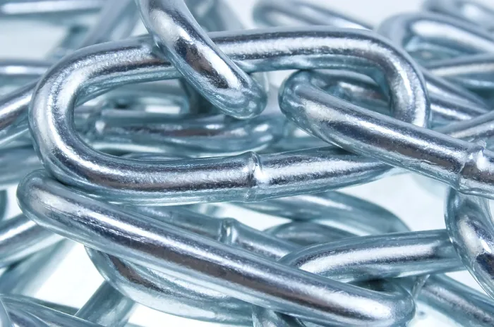 Gerahmter Druck : Isolierte Kette. Gerahmter Druck : Isolierte Kette.