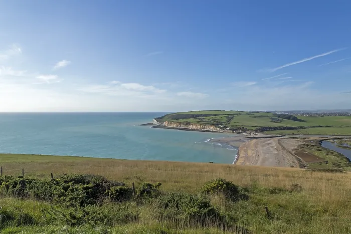 Gerahmter Druck : Kalkfelsen bei Cuckmere Haven Gerahmter Druck : Kalkfelsen bei Cuckmere Haven