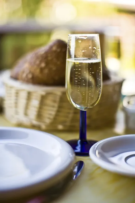 Gerahmter Druck : Frühstück Champagner Gerahmter Druck : Frühstück Champagner