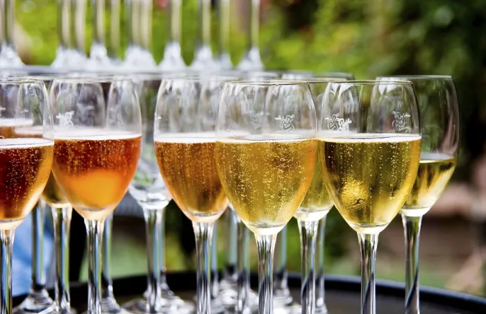Gerahmter Druck : Champagner-Empfang Gerahmter Druck : Champagner-Empfang